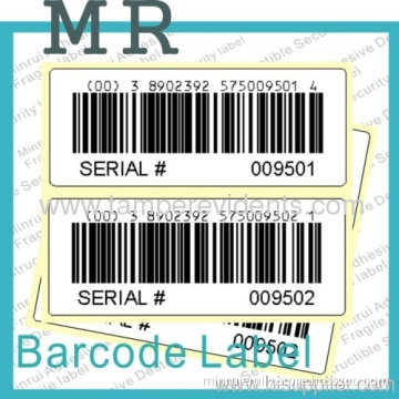 Destructible Vinyl Labels,tamper Proof Fragile Barcode Sticker With Serial Numbers,warranty Void If Removed Sticker 